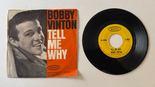 Bobby Vinton Tell Me Why / Remembering Used 45 RPM 7" Vinyl VG+\