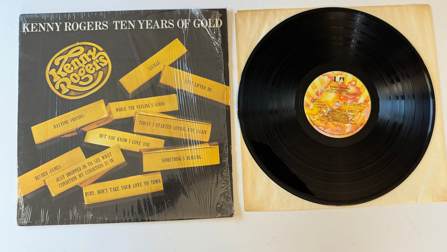 Kenny Rogers Ten Years Of Gold Used Vinyl LP VG+\VG+