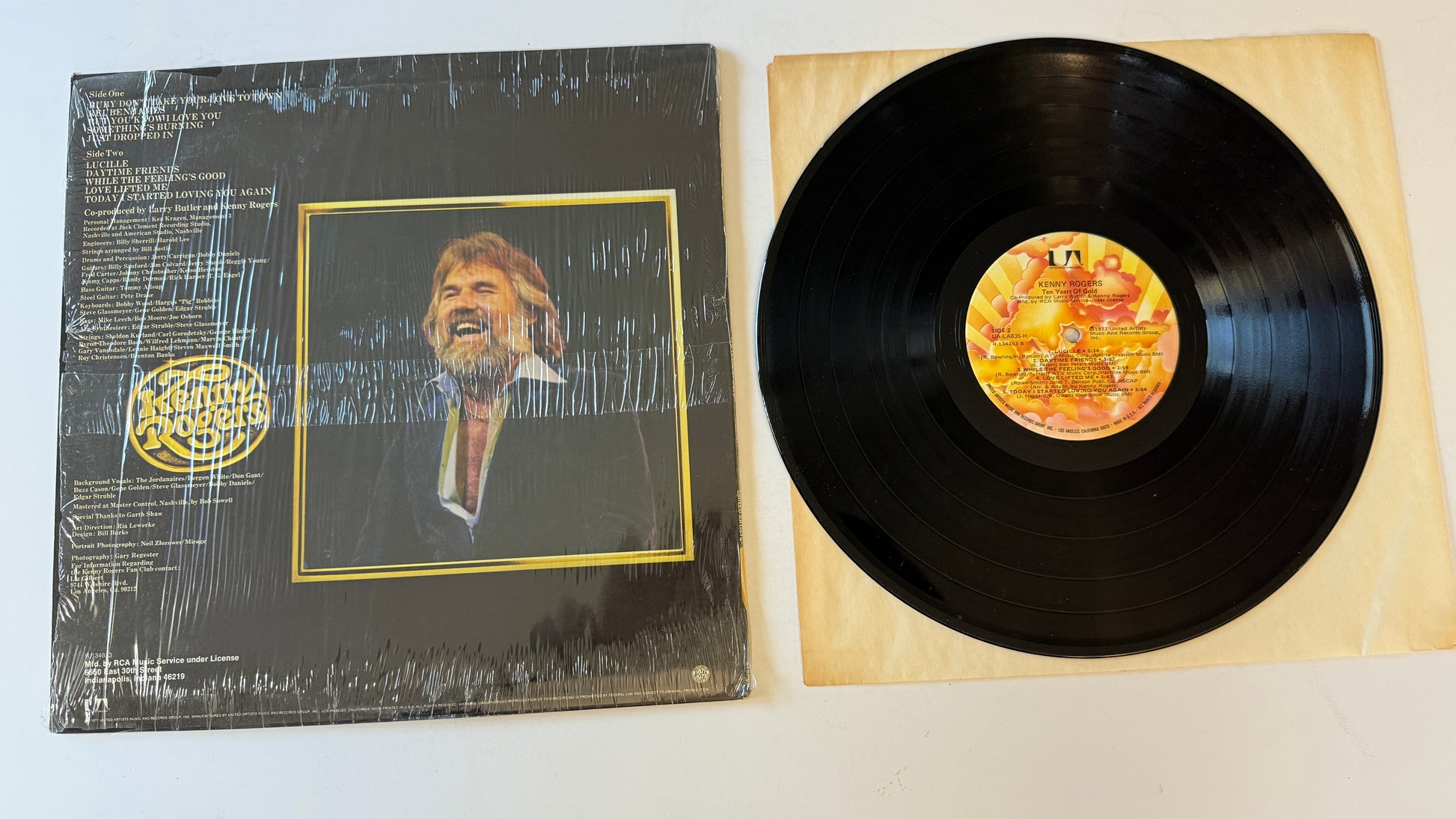 Kenny Rogers Ten Years Of Gold Used Vinyl LP VG+\VG+