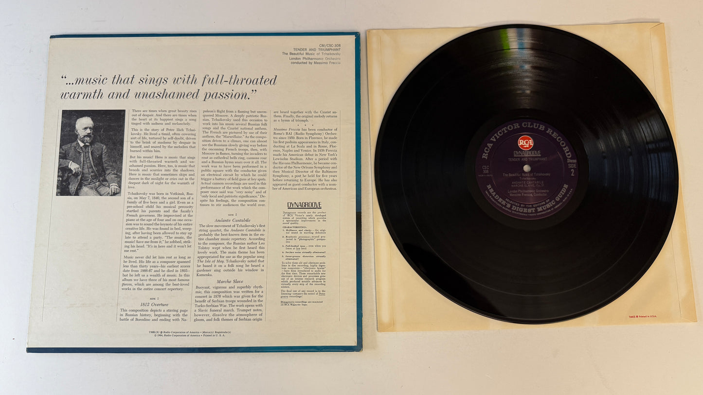 Pyotr Ilyich Tchaikovsky Tender And Triumphant (The Beautiful Music Of Tchaikovsky) Used Vinyl LP VG+\VG+