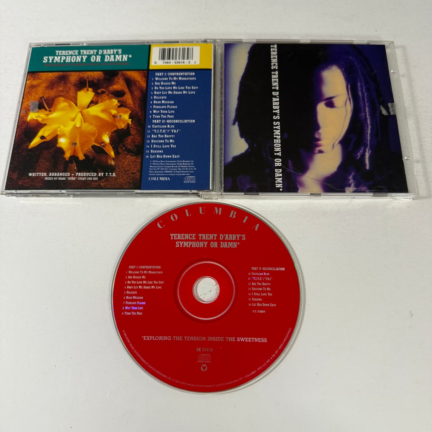 Terence Trent D'Arby Terence Trent D'Arby's Symphony Or Damn (Exploring The Tension Inside The Sweetness) Used CD VG+\VG+