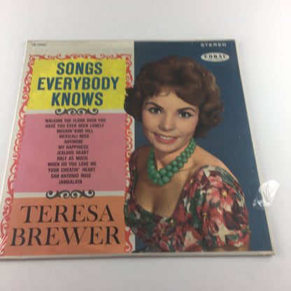 Teresa Brewer Songs Everybody Knows Used Vinyl LP VG+\VG+ Black