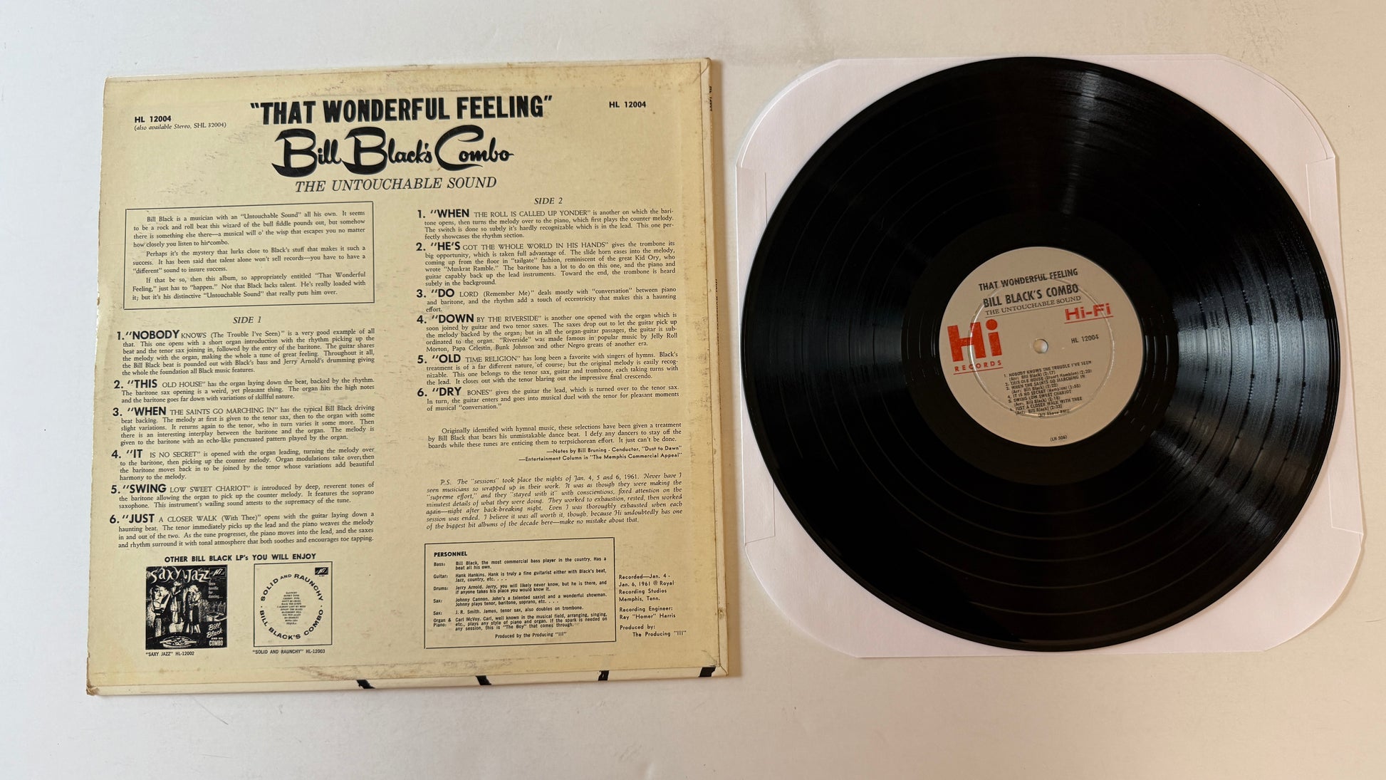 Bill Black's Combo That Wonderful Feeling Used Vinyl LP VG+\VG+