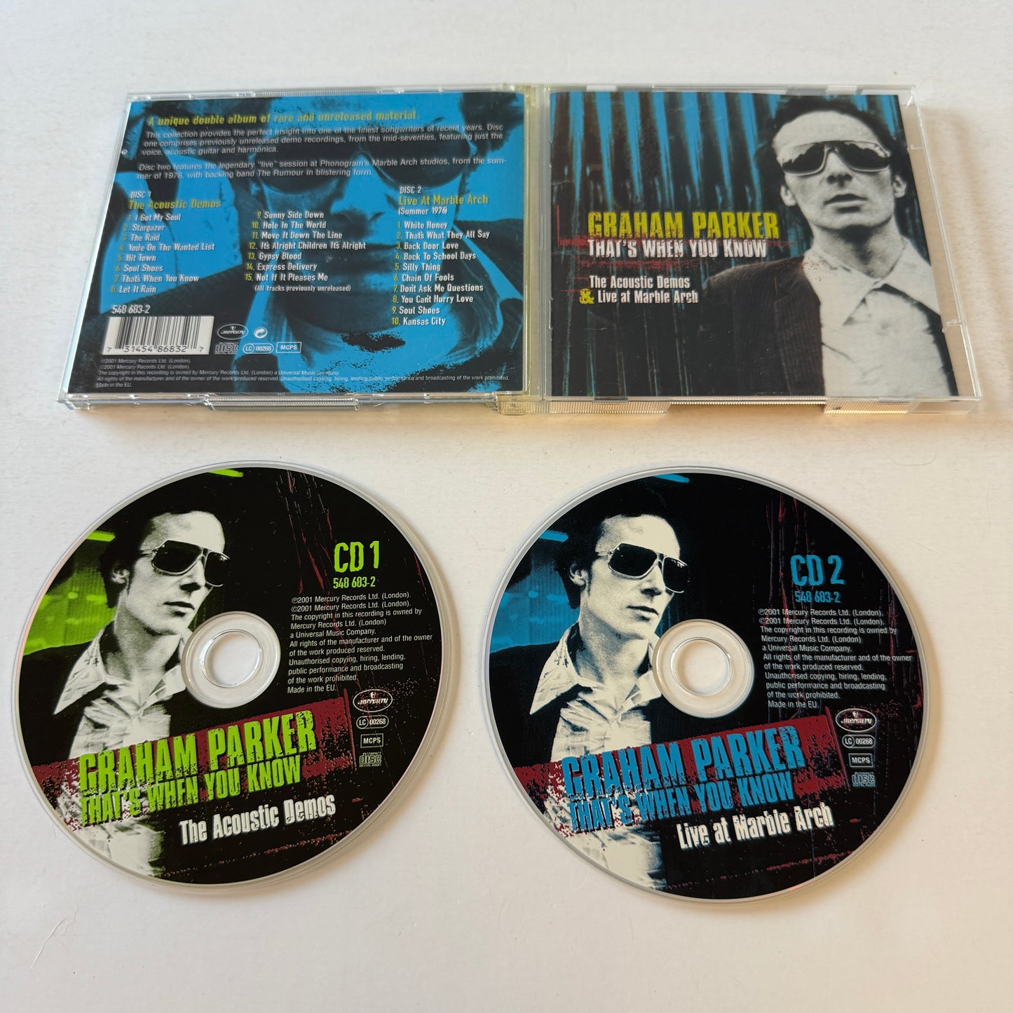 Graham Parker That's When You Know (The Acoustic Demos & Live At Marble Arch) Used 2CD VG+\VG+