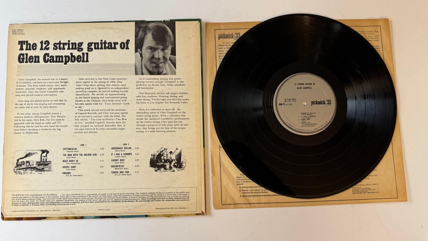 Glen Campbell The 12 String Guitar Of Glen Campbell Used Vinyl LP VG+\G+