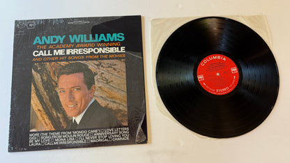 Andy Williams The Academy Award Winning Call Me Irresponsible And Other Hit Songs From The Movies Used Vinyl LP VG+\VG