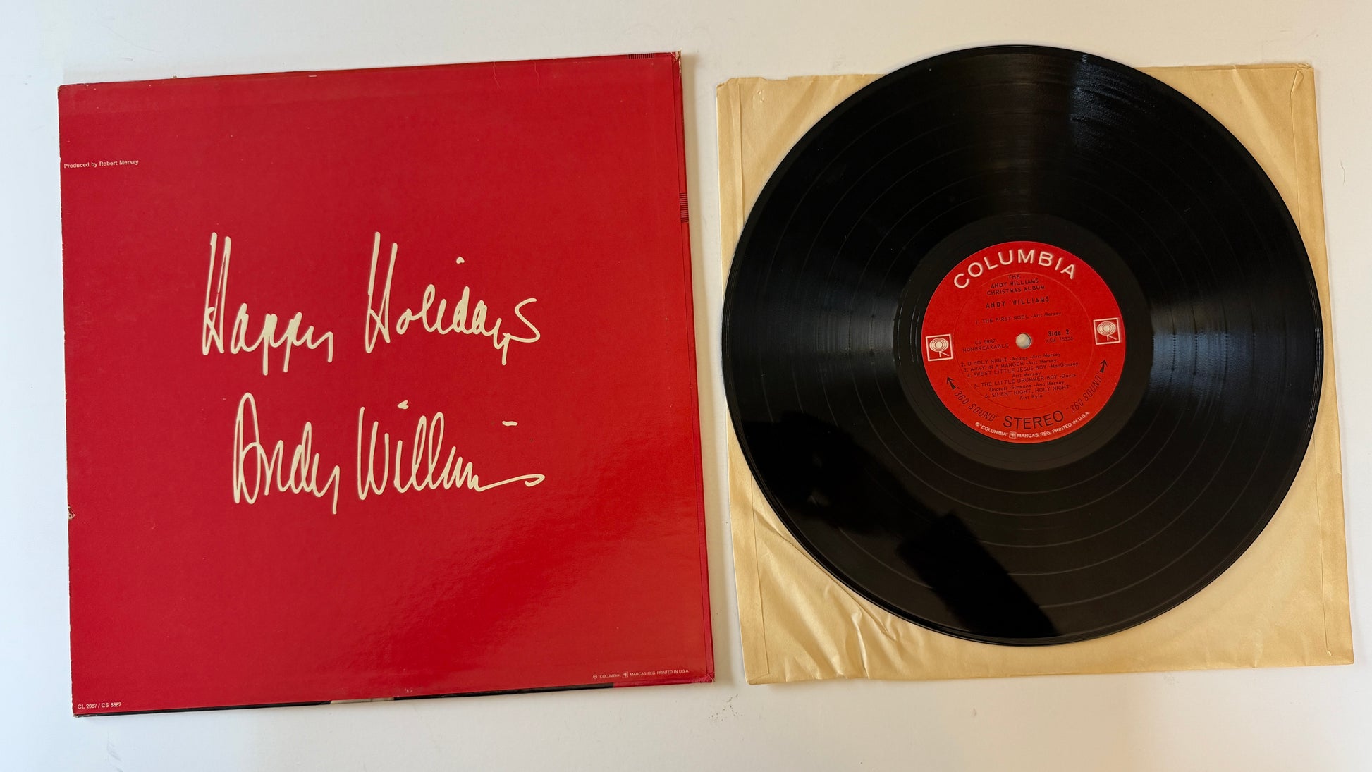 Andy Williams The Andy Williams Christmas Album Used Vinyl LP VG+\VG+