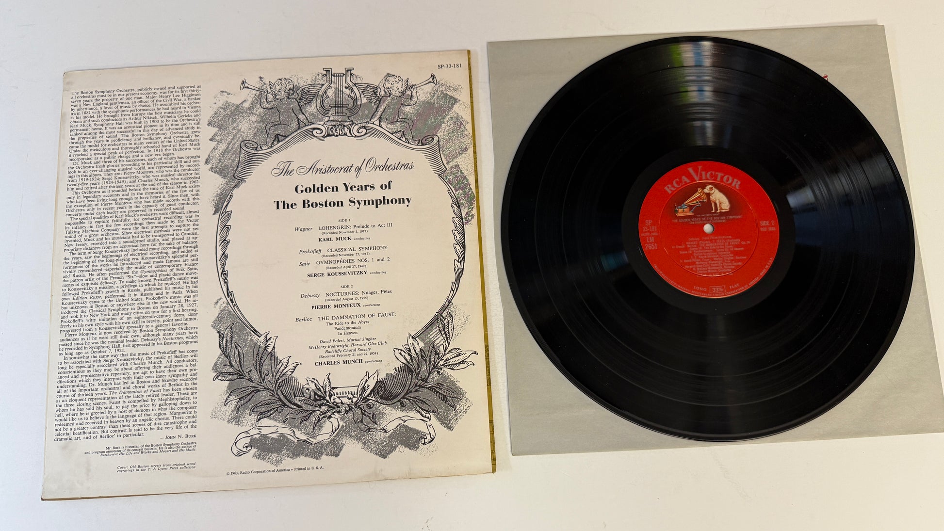 Boston Symphony Orchestra The Aristocrat Of Orchestras - Golden Years Of The Boston Symphony Used Vinyl LP VG+\VG+