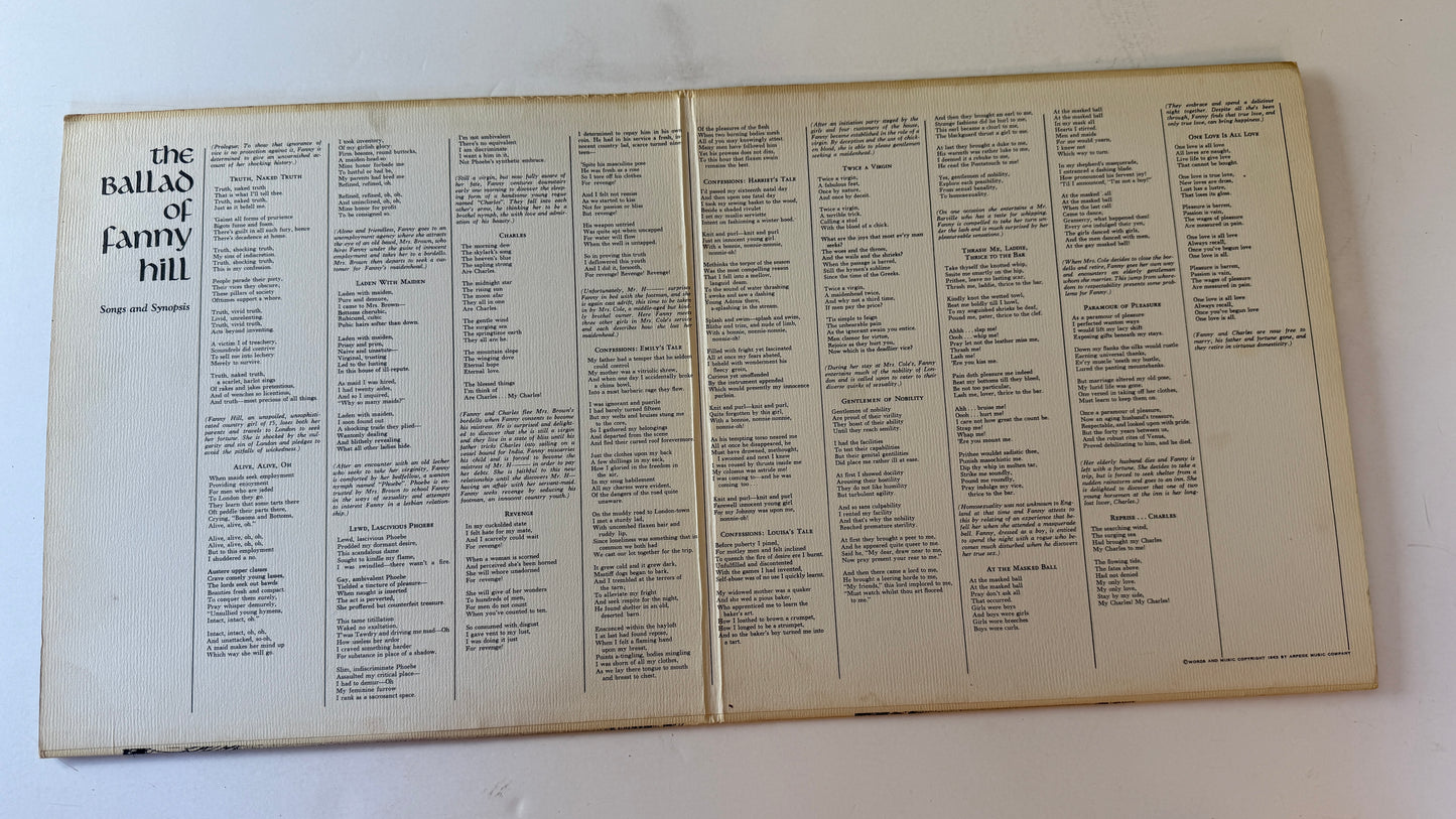 Various The Ballad Of Fanny Hill Used Vinyl 2LP VG+\VG