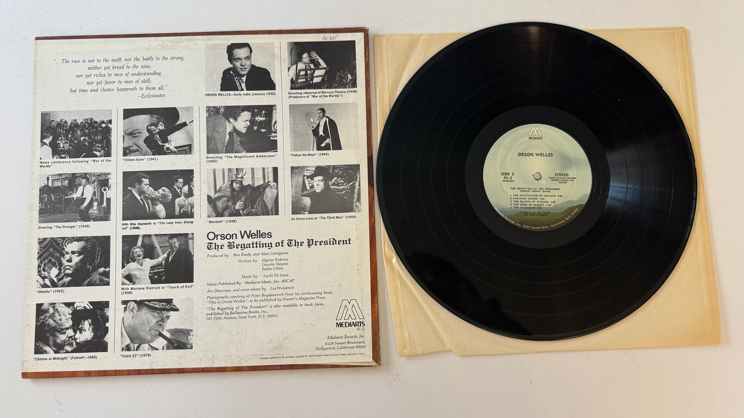 Orson Welles The Begatting Of The President Used Vinyl LP VG+\VG