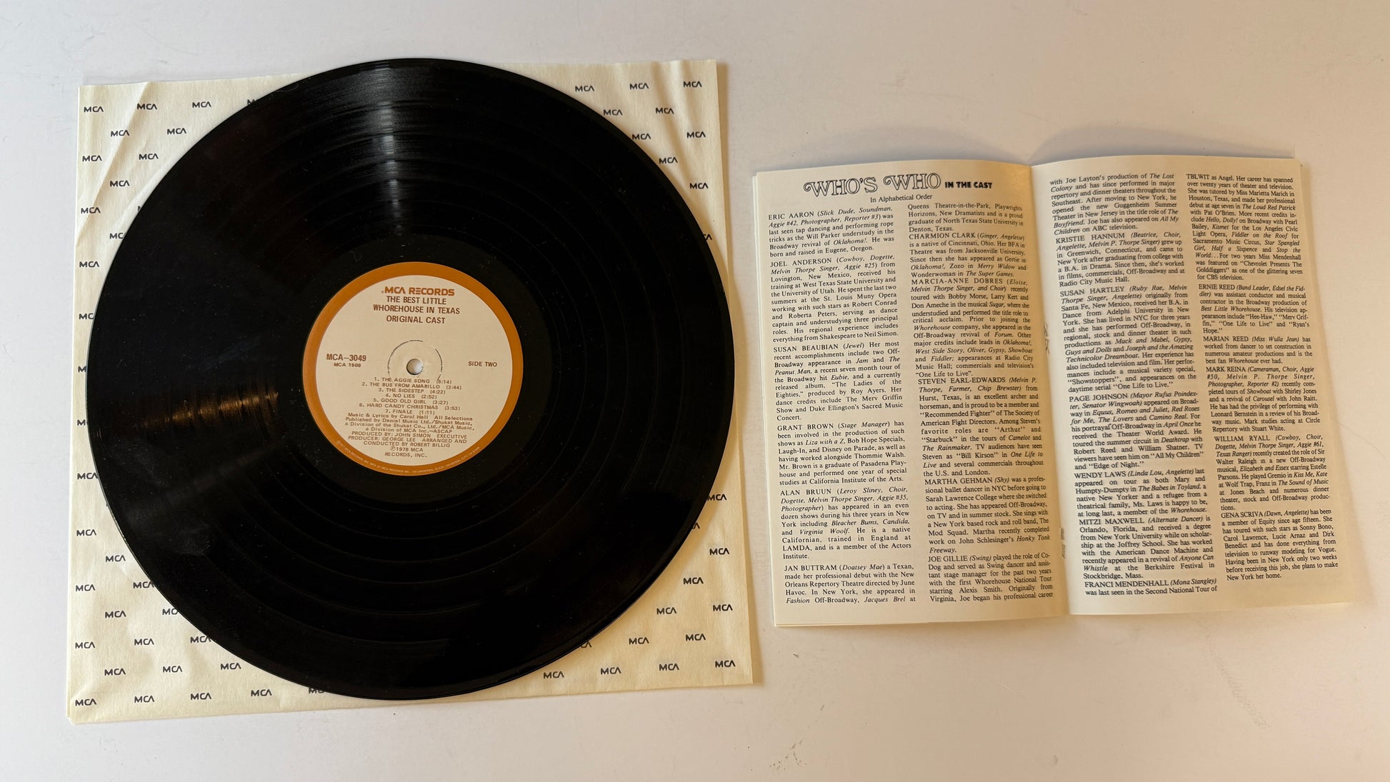"The Best Little Whorehouse In Texas" Cast The Best Little Whorehouse In Texas Used Vinyl LP VG+\VG
