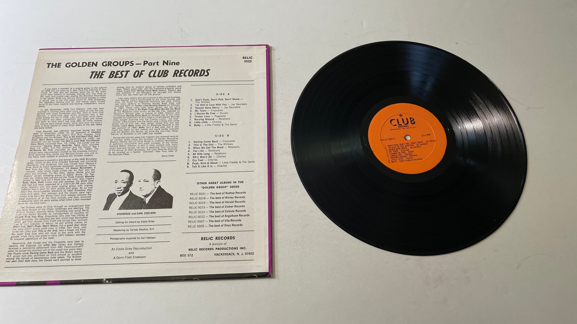 The Best Of Club Records Used Vinyl LP VG+ Relic The Best Of Club Records \ Black