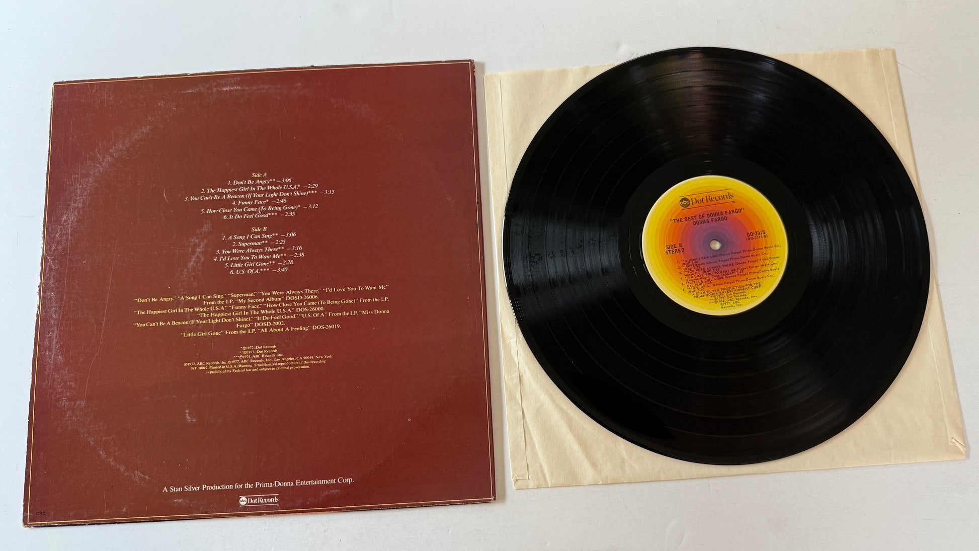 Donna Fargo The Best Of Donna Fargo Used Vinyl LP VG+\VG