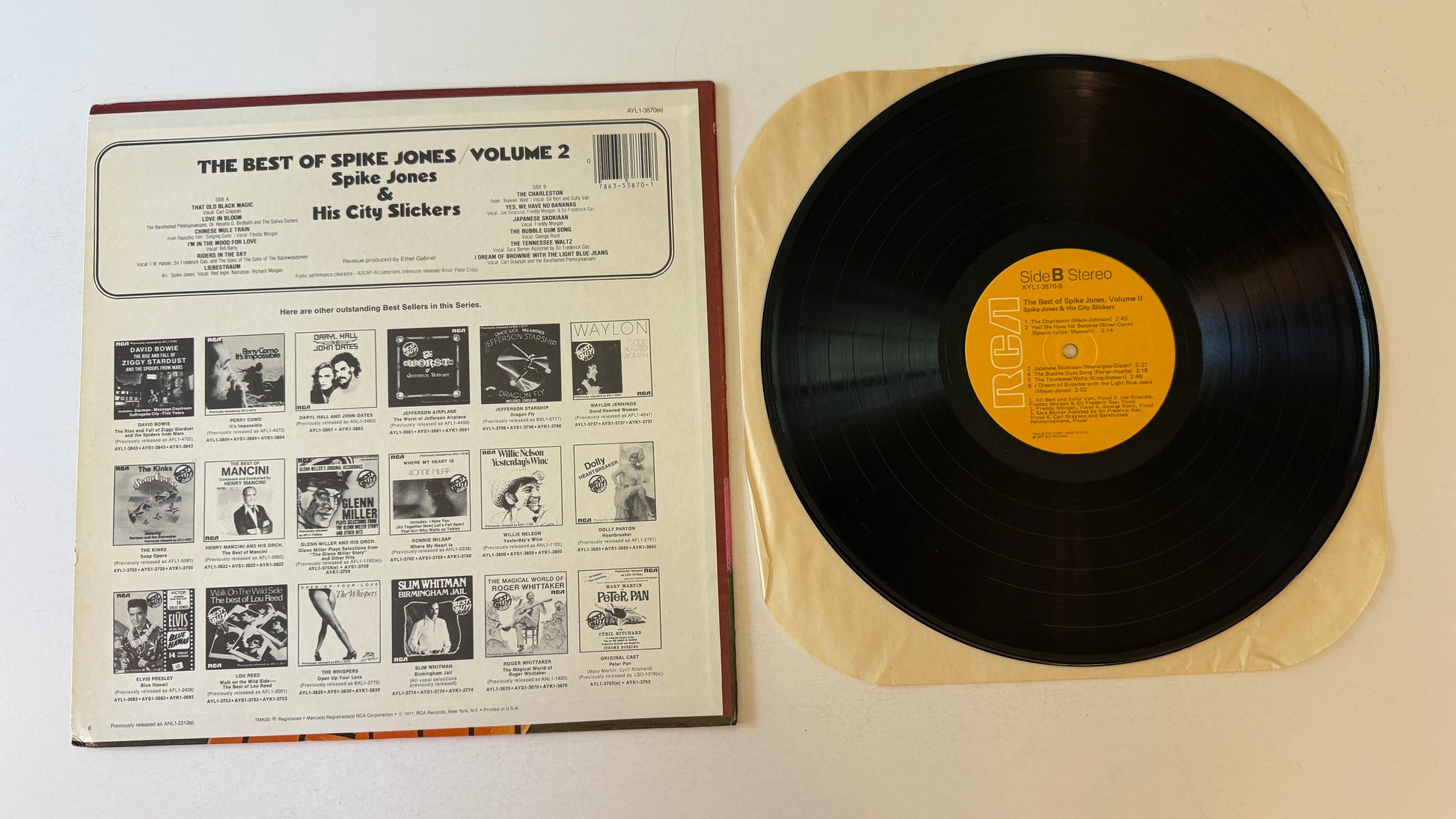 Spike Jones And His City Slickers The Best Of Spike Jones Vol. 2 Used Vinyl LP VG+\VG+