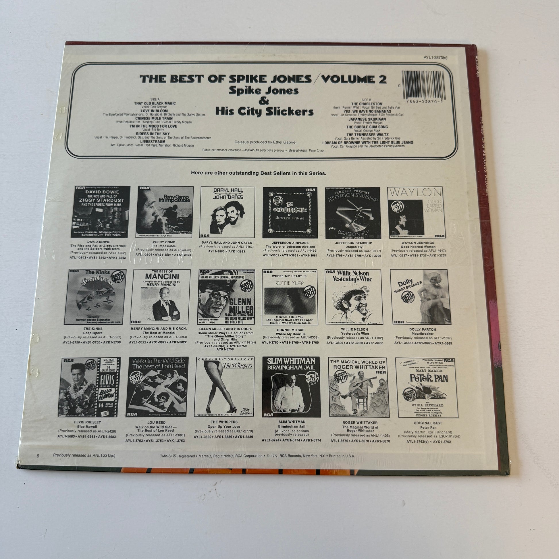 Spike Jones And His City Slickers The Best Of Spike Jones Vol. 2 Used Vinyl LP M\NM