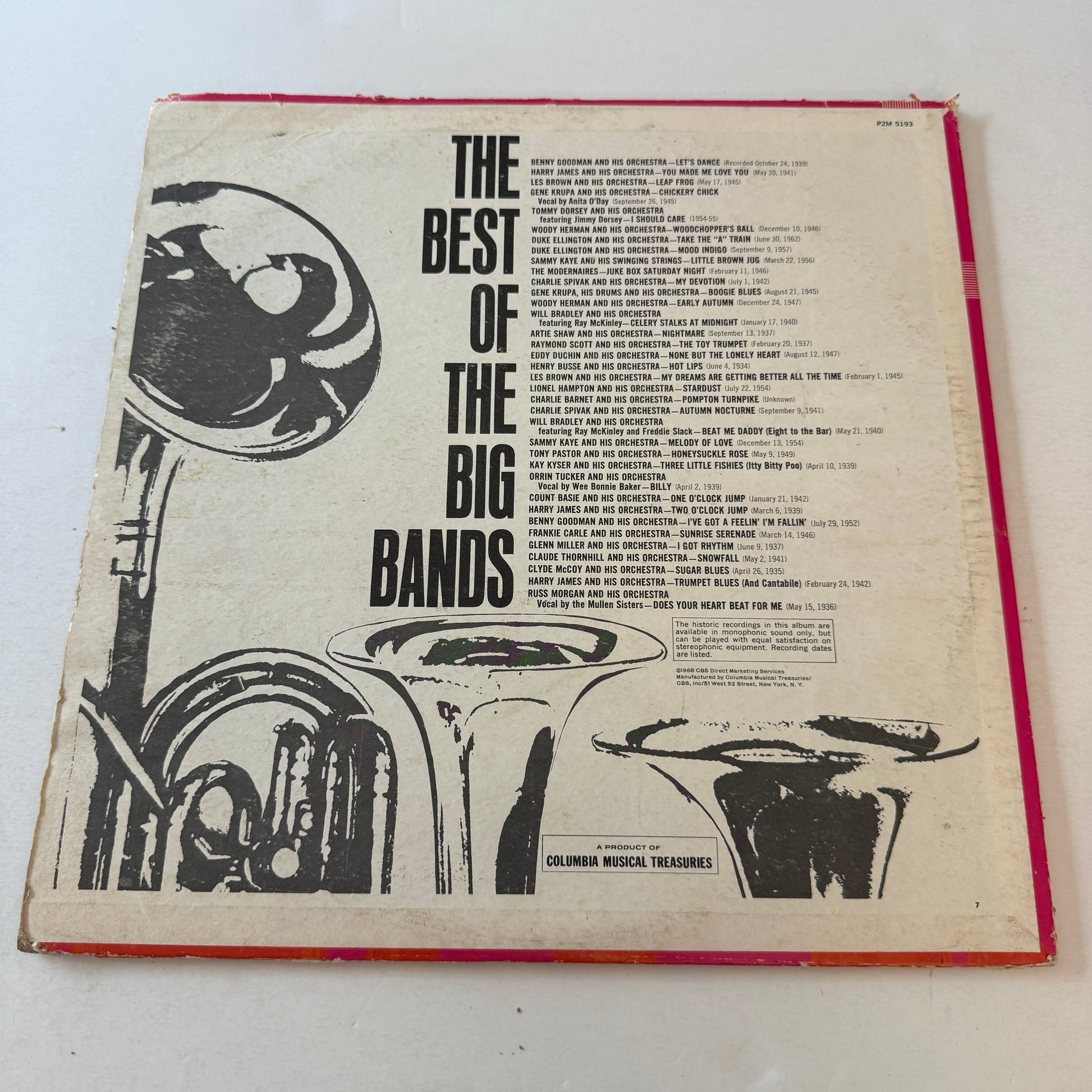 Various The Best Of The Big Bands Used Vinyl 2LP VG+\G+