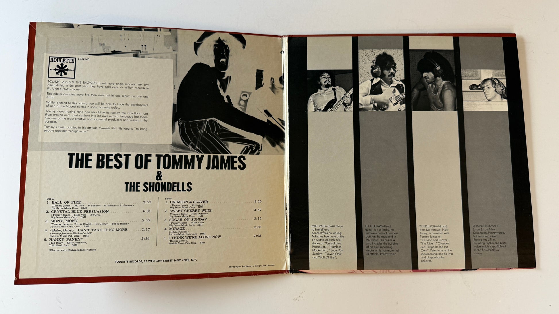 Tommy James & The Shondells The Best Of Tommy James & The Shondells Used Vinyl LP VG+\VG