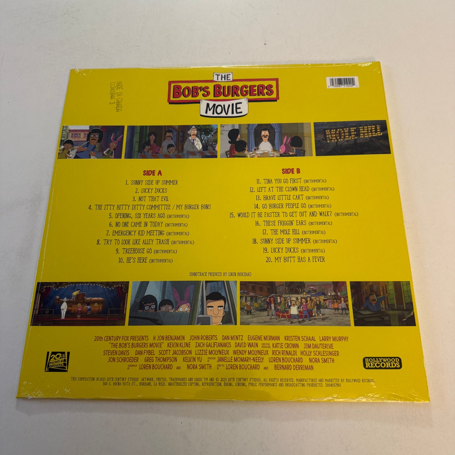 Bob's Burgers The Bob's Burgers Movie (A Major Motion Burger Soundtrack) New Colored Vinyl LP M\M