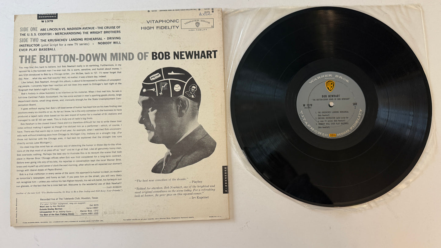 Bob Newhart The Button-Down Mind Of Bob Newhart Used Vinyl LP VG+\VG