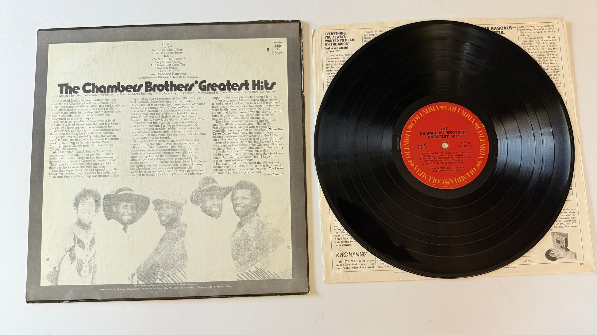 The Chambers Brothers The Chambers Brothers' Greatest Hits Used Vinyl LP VG+\VG