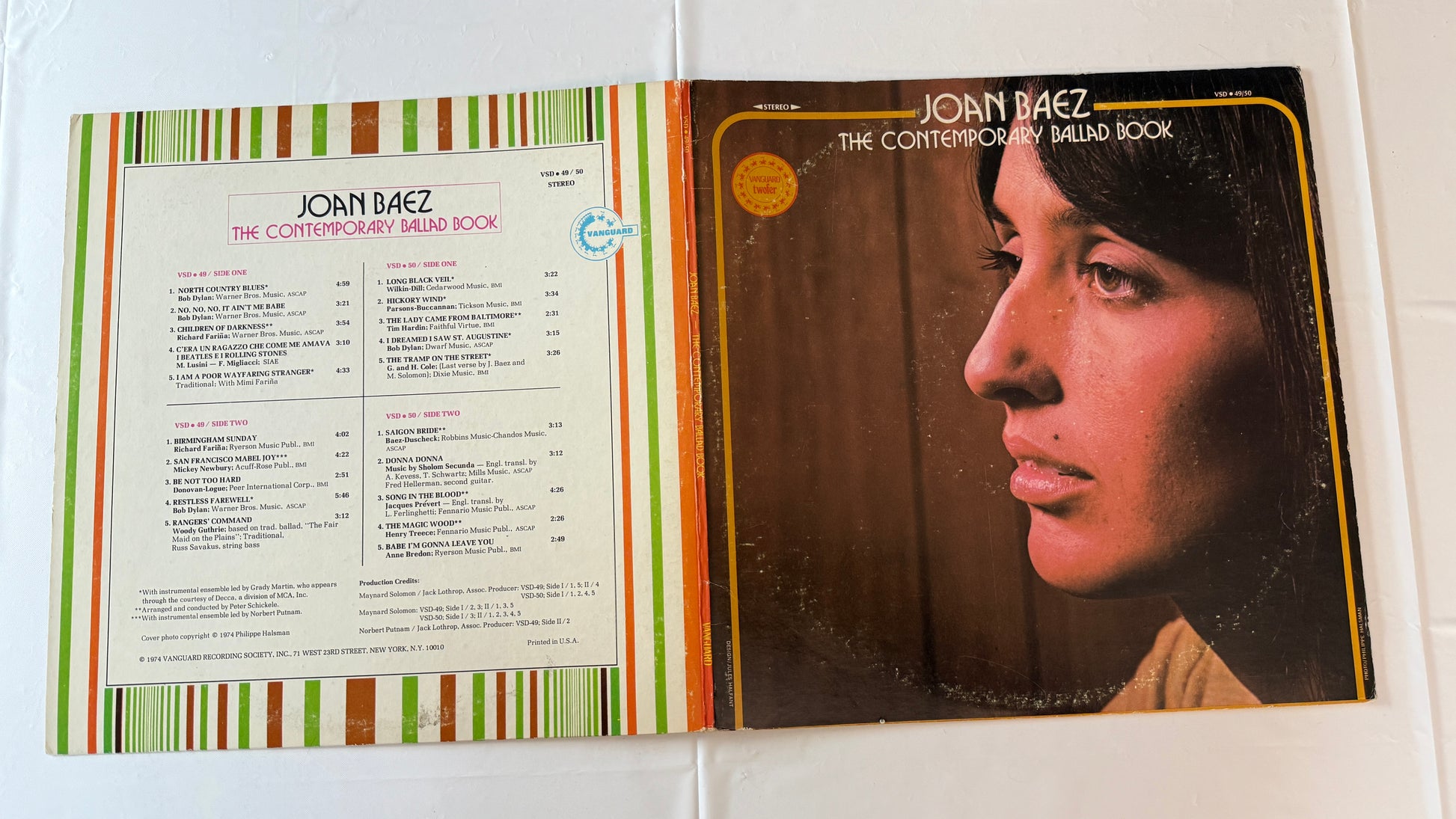 Joan Baez The Contemporary Ballad Book Used Vinyl LP VG\VG