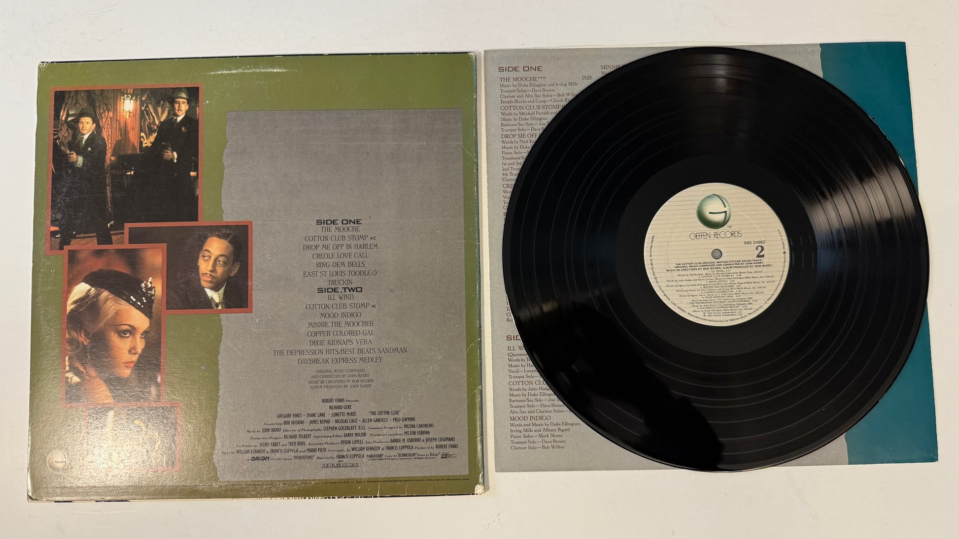 John Barry The Cotton Club (Original Motion Picture Sound Track) Used Vinyl LP VG+\VG
