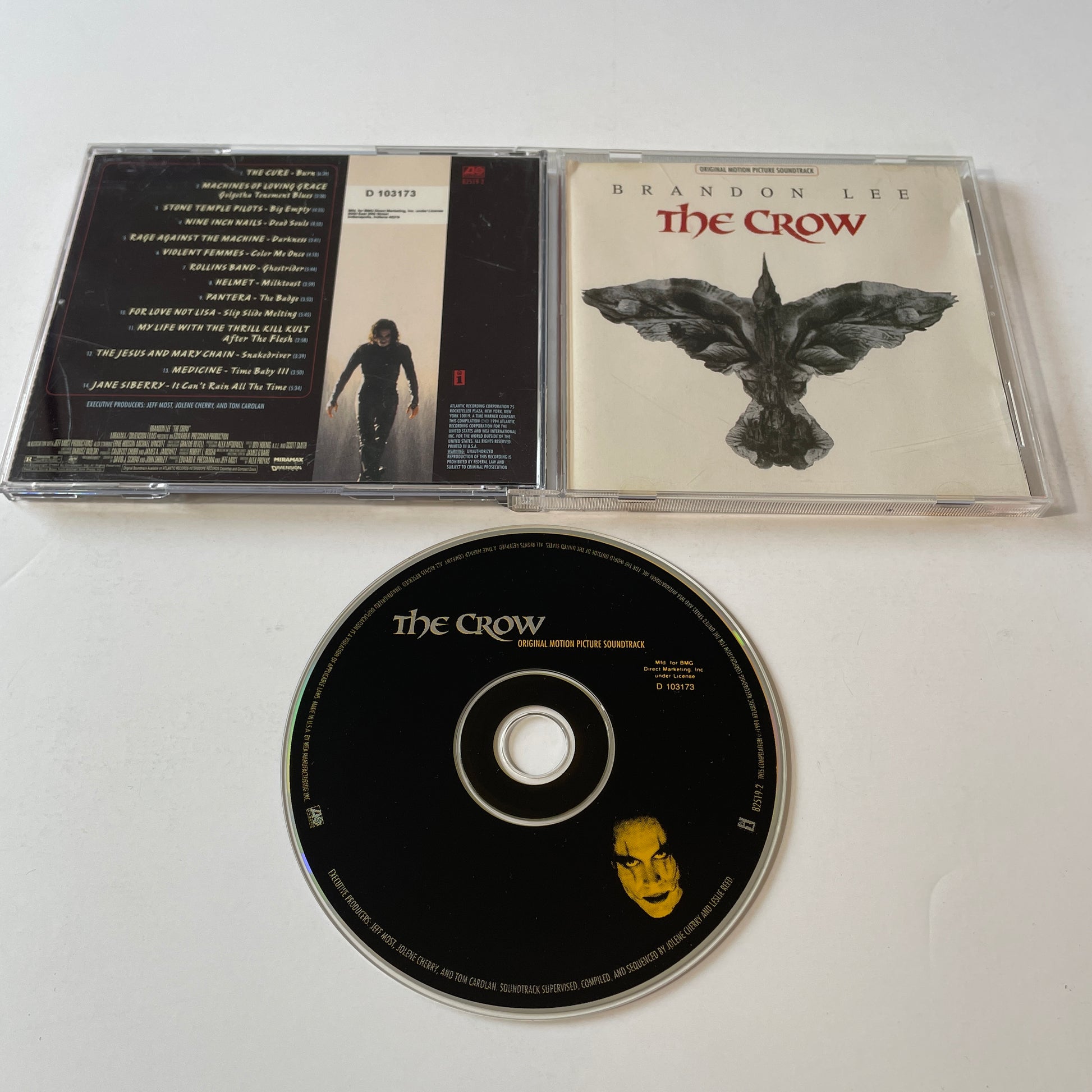 Various The Crow (Original Motion Picture Soundtrack) Used CD VG+\VG+