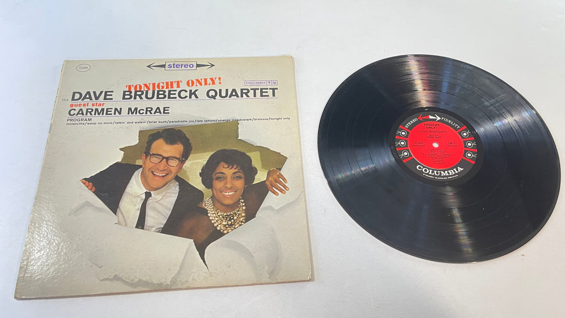 The Dave Brubeck Quartet Carmen McRae Tonight Only! Used Vinyl LP VG+\G+