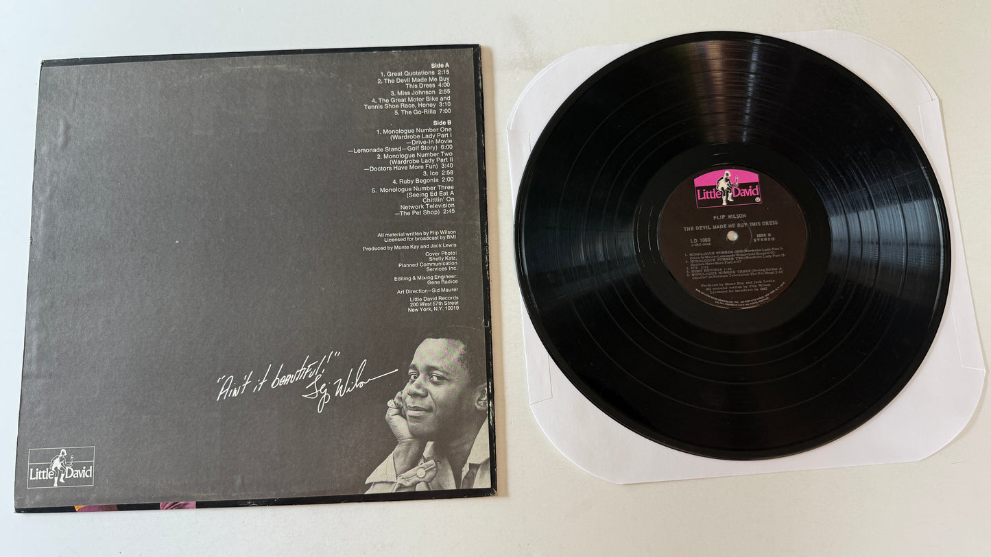 Flip Wilson The Devil Made Me Buy This Dress Used Vinyl LP NM\VG+