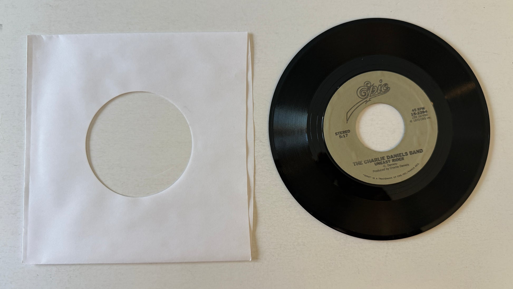 The Charlie Daniels Band The Devil Went Down To Georgia Used 45 RPM 7" Vinyl VG+\