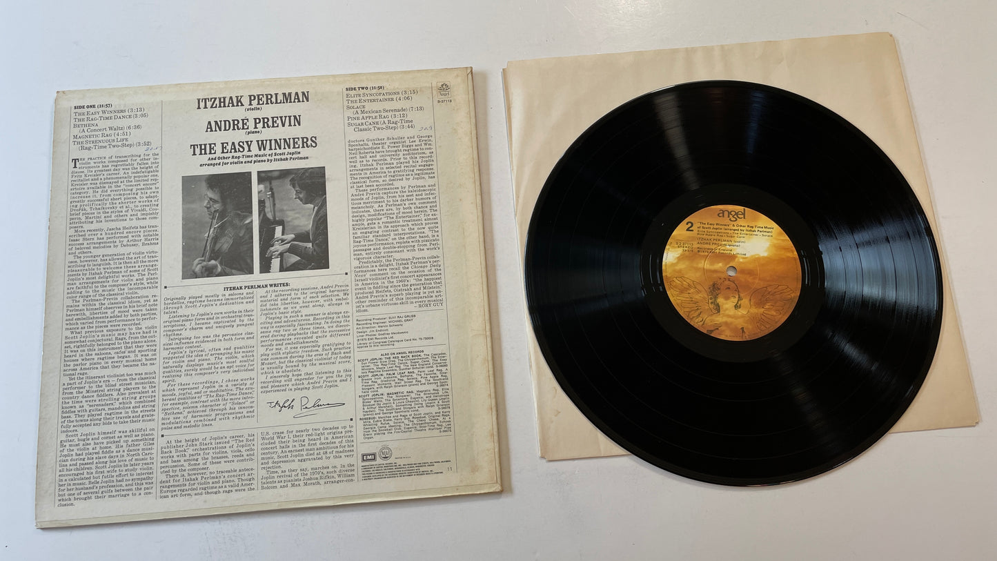 Itzhak Perlman The Easy Winners Used Vinyl LP VG+\VG+