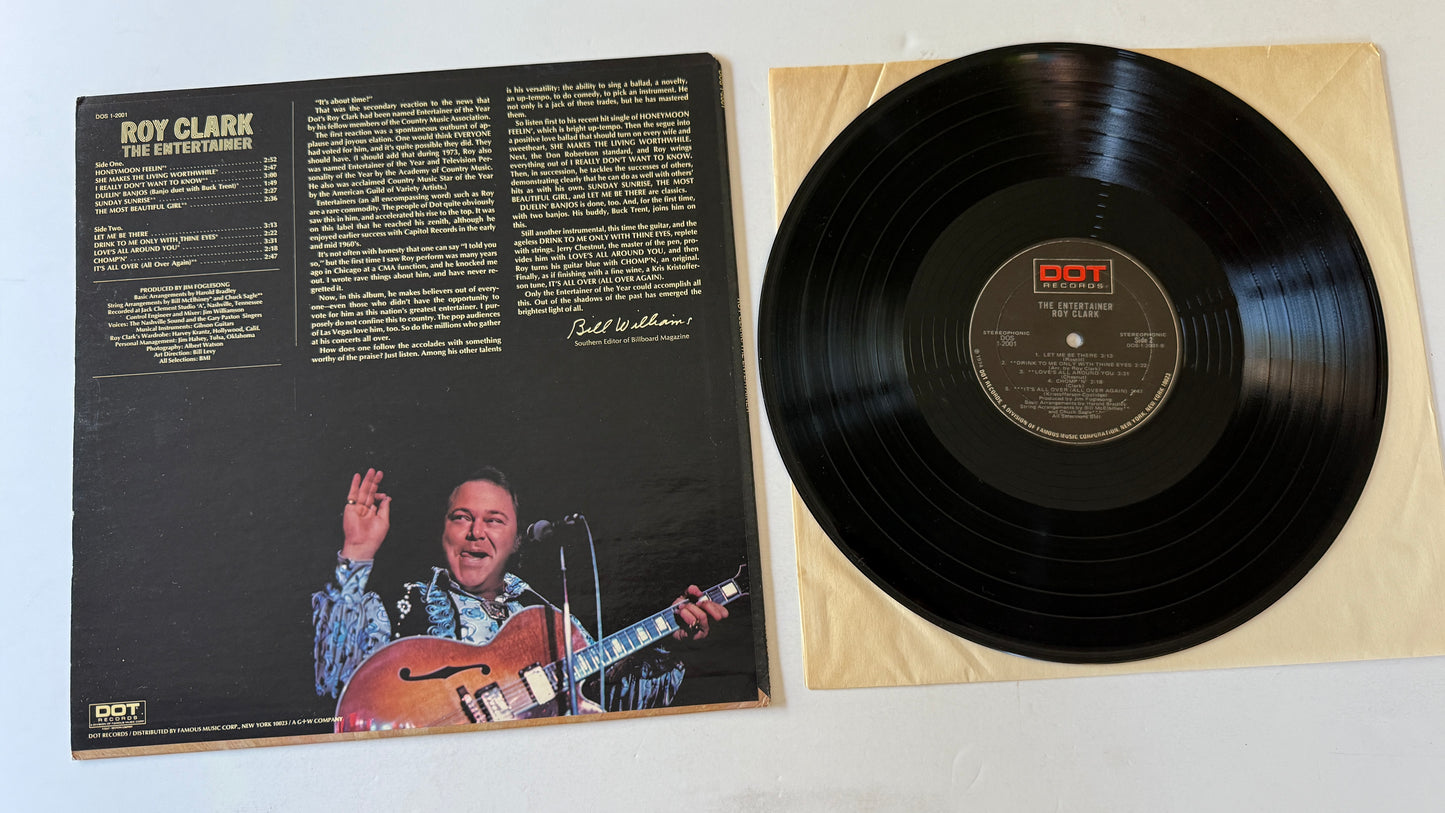 Roy Clark The Entertainer Used Vinyl LP VG+\VG