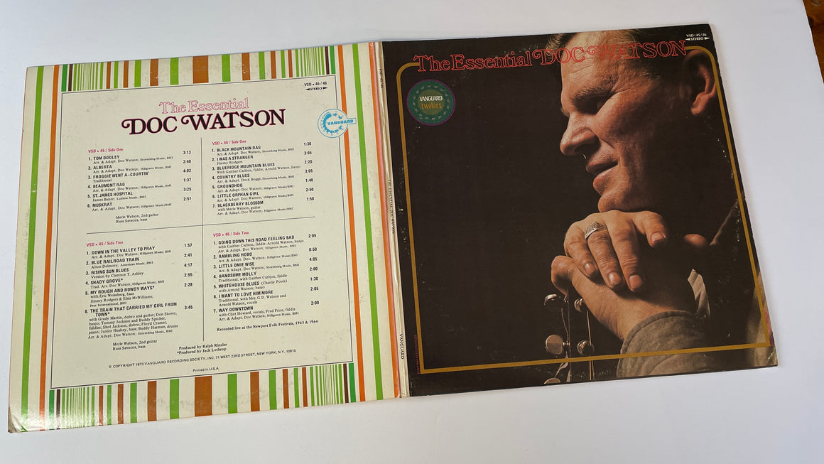 Doc Watson The Essential Doc Watson Used Vinyl 2LP VG+\VG