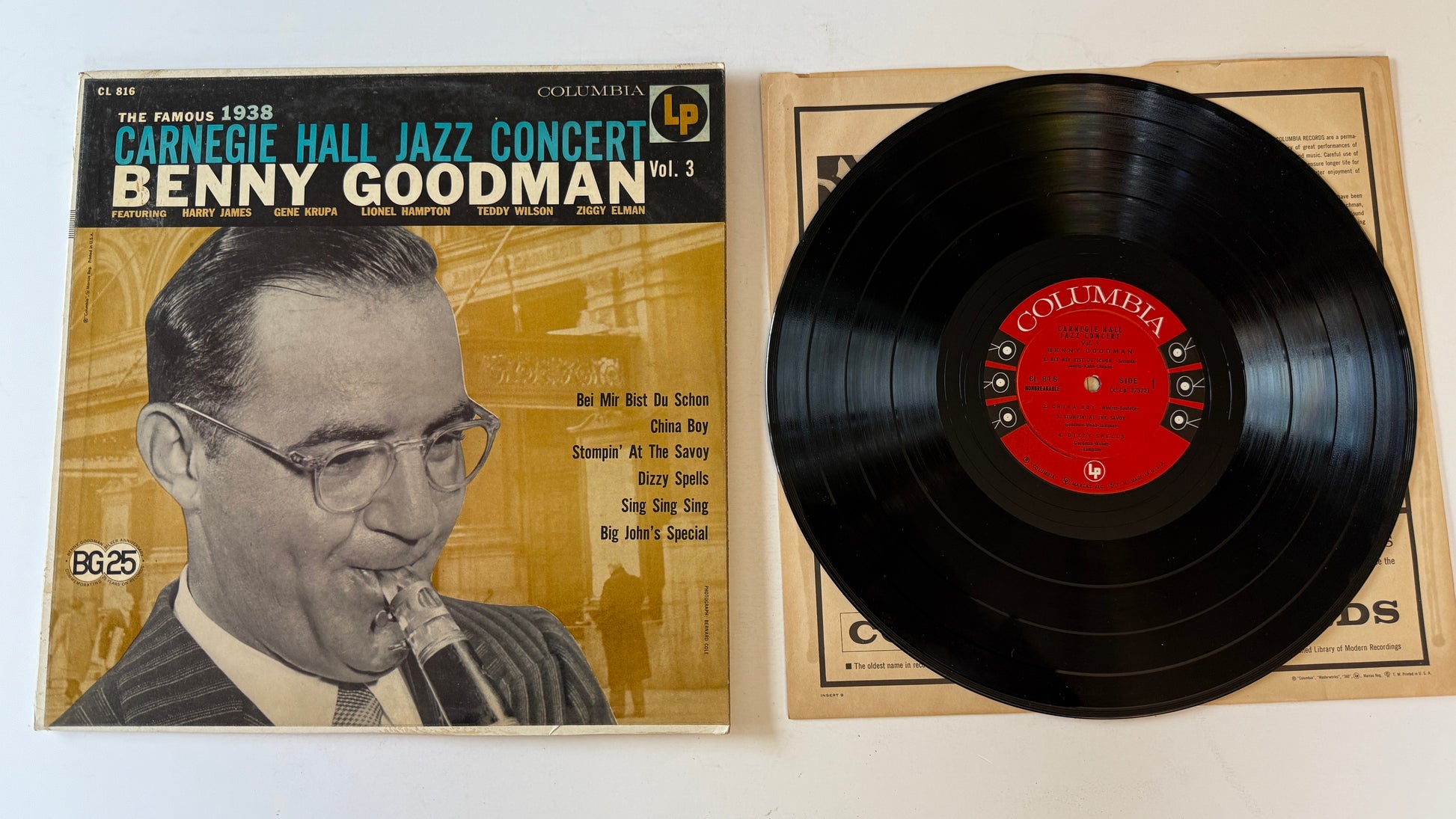 Benny Goodman The Famous 1938 Carnegie Hall Jazz Concert Vol.3 Used Vinyl LP VG\VG