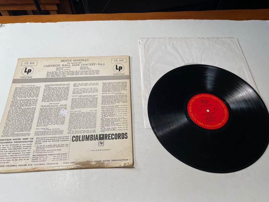 Benny Goodman The Famous 1938 Carnegie Hall Jazz Concert Vol.3 Used Vinyl LP VG+\G