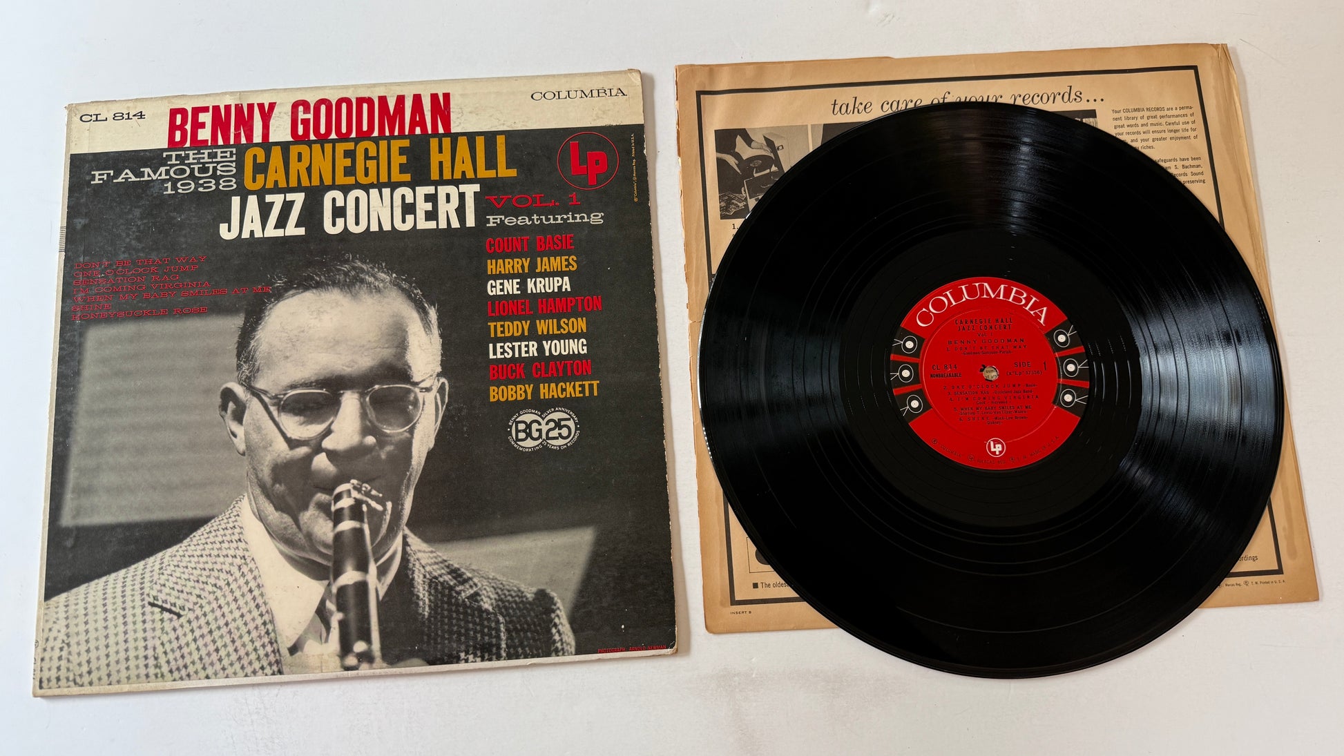 Benny Goodman The Famous 1938 Carnegie Hall Jazz Concert Used Vinyl LP VG+\VG