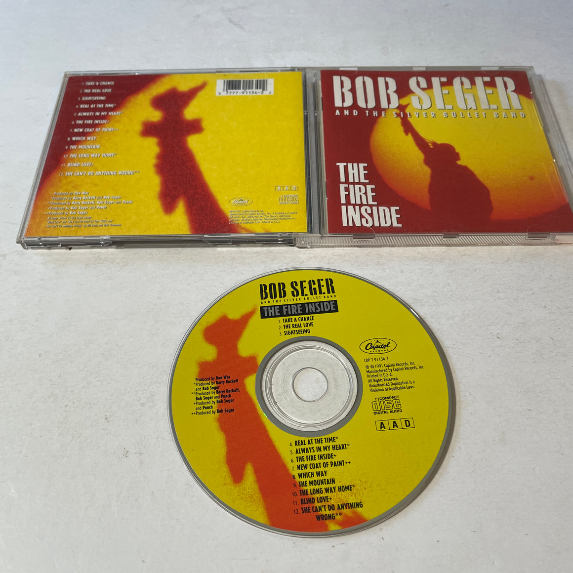 Bob Seger And The Silver Bullet Band The Fire Inside Used CD VG+\VG+