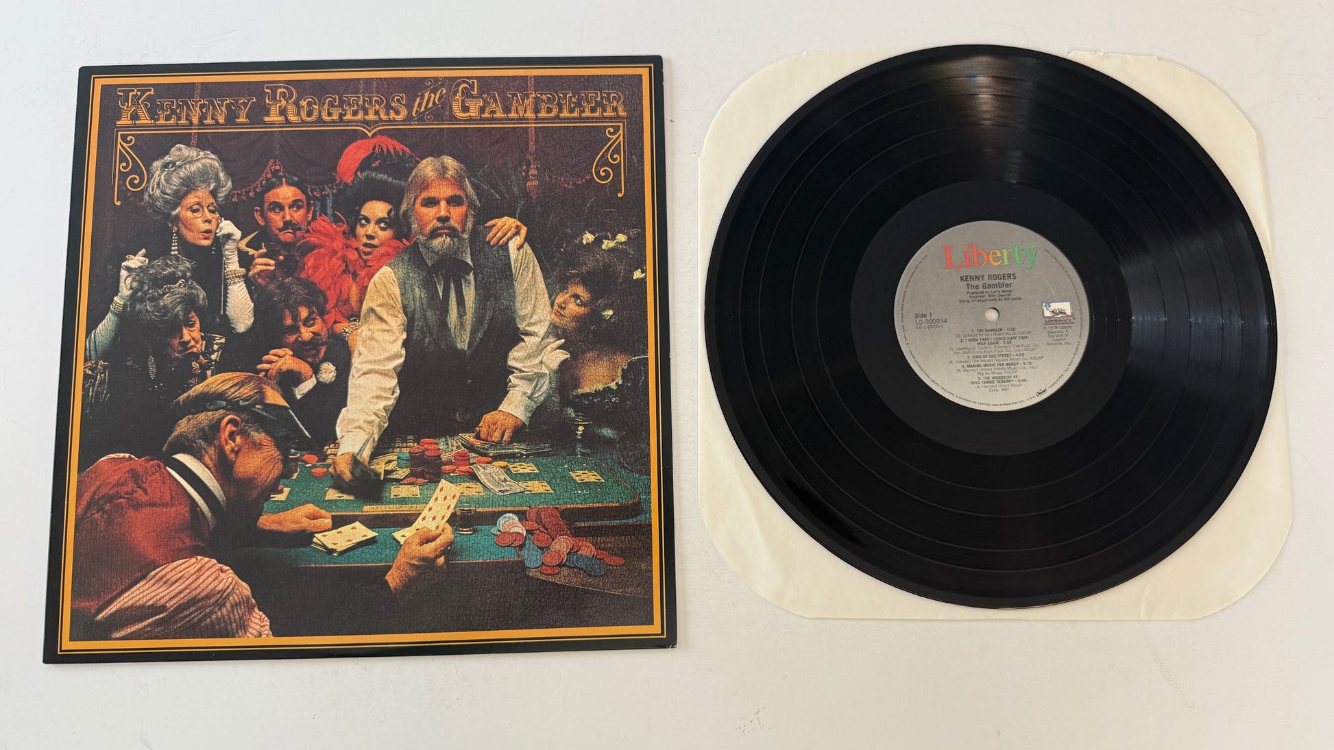 Kenny Rogers The Gambler Used Vinyl LP VG+\VG+