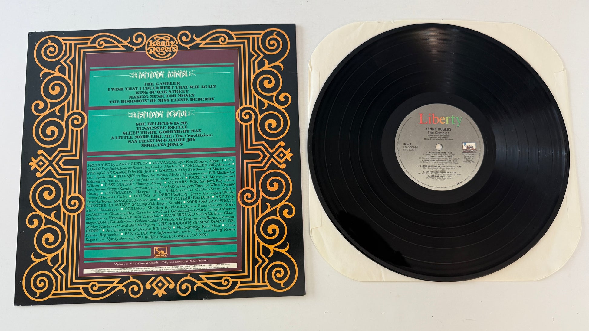 Kenny Rogers The Gambler Used Vinyl LP VG+\VG+