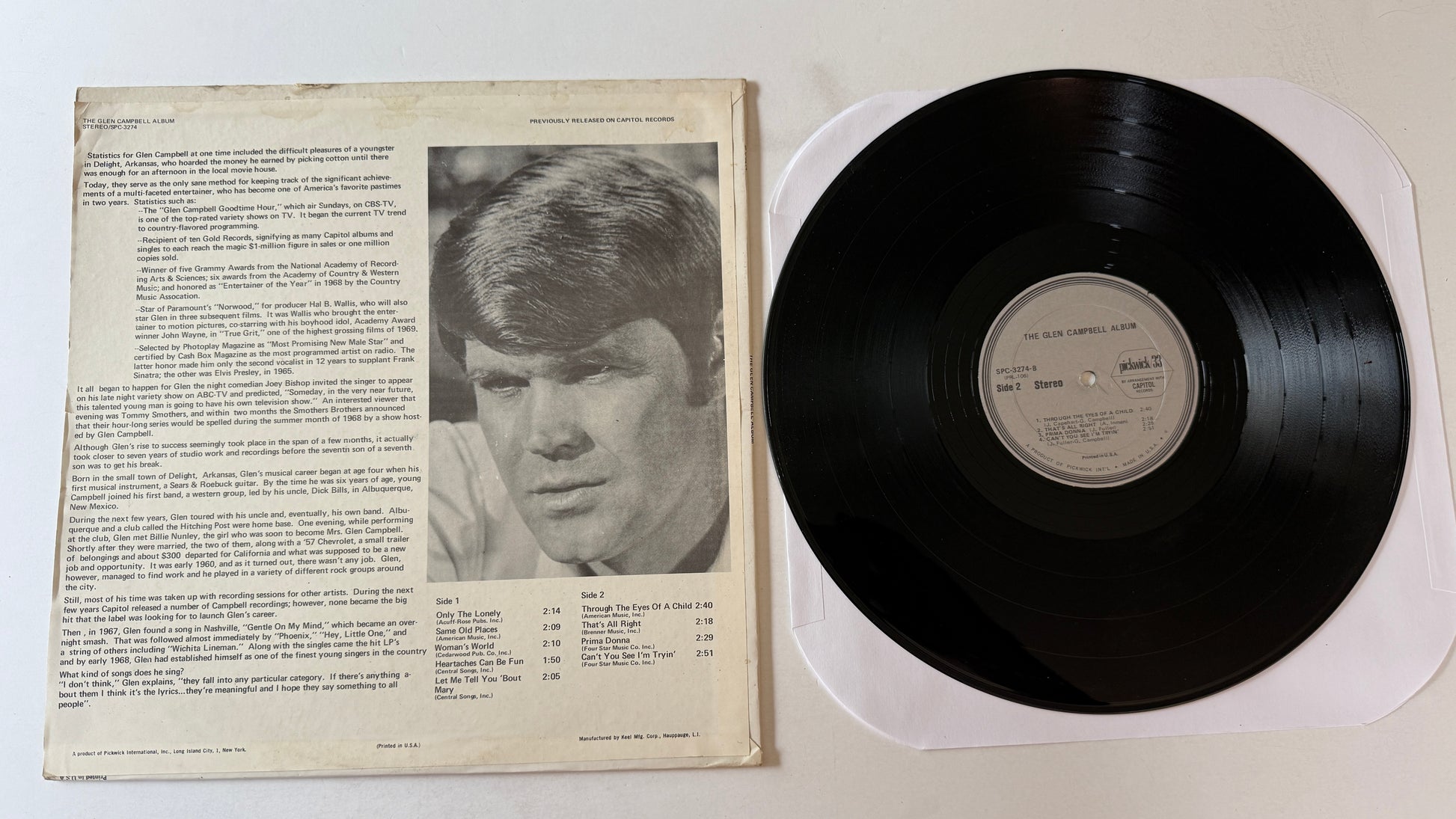 Glen Campbell The Glen Campbell Album Used Vinyl LP VG+\VG