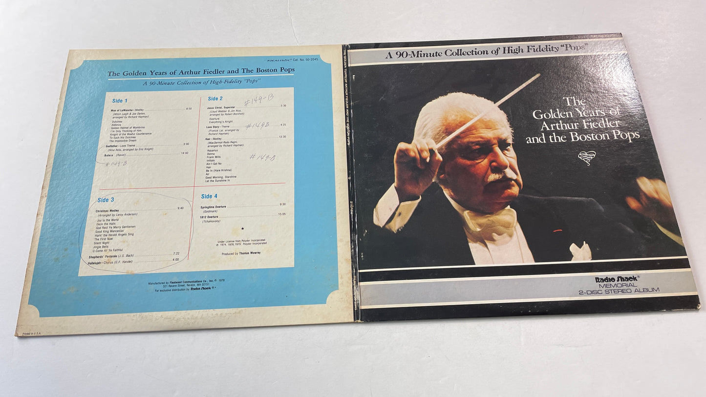 Arthur Fiedler The Golden Years Of Arthur Fiedler And The Boston Pops Used Vinyl 2LP VG+\VG+