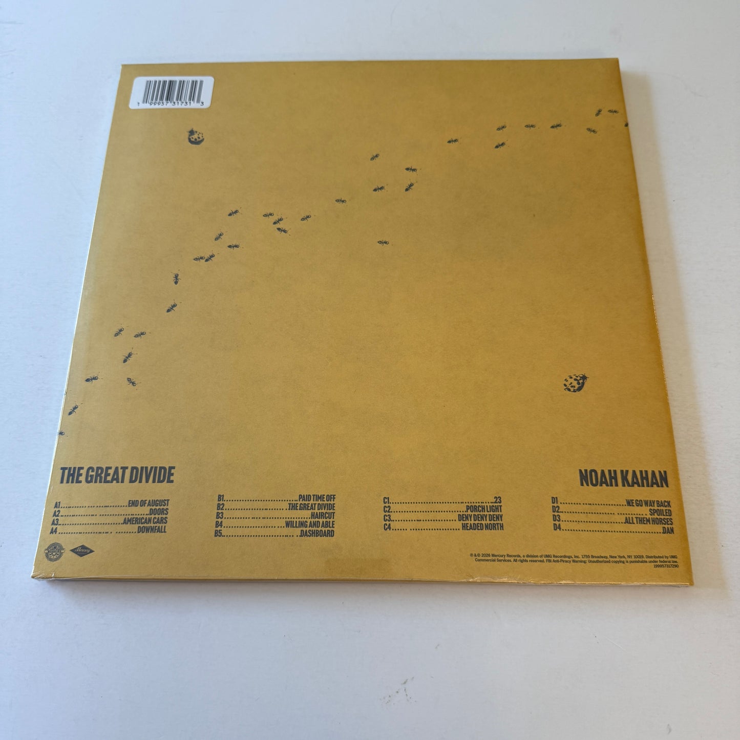 Noah Kahan The Great Divide New Colored Vinyl 2LP M\M