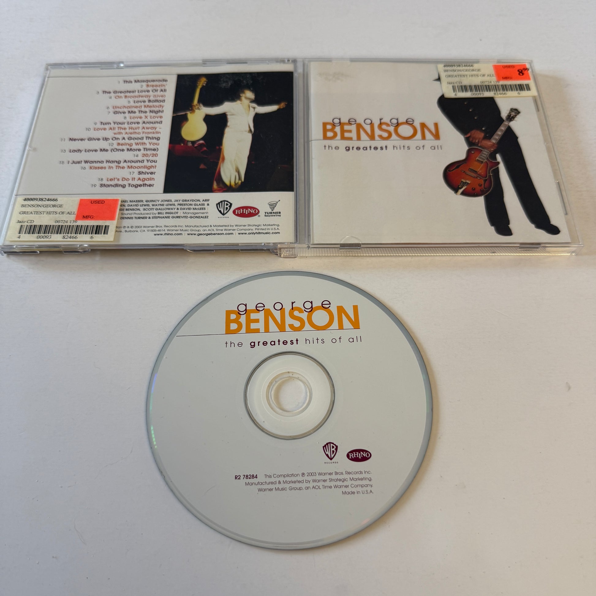 George Benson The Greatest Hits Of All Used CD VG+\VG+