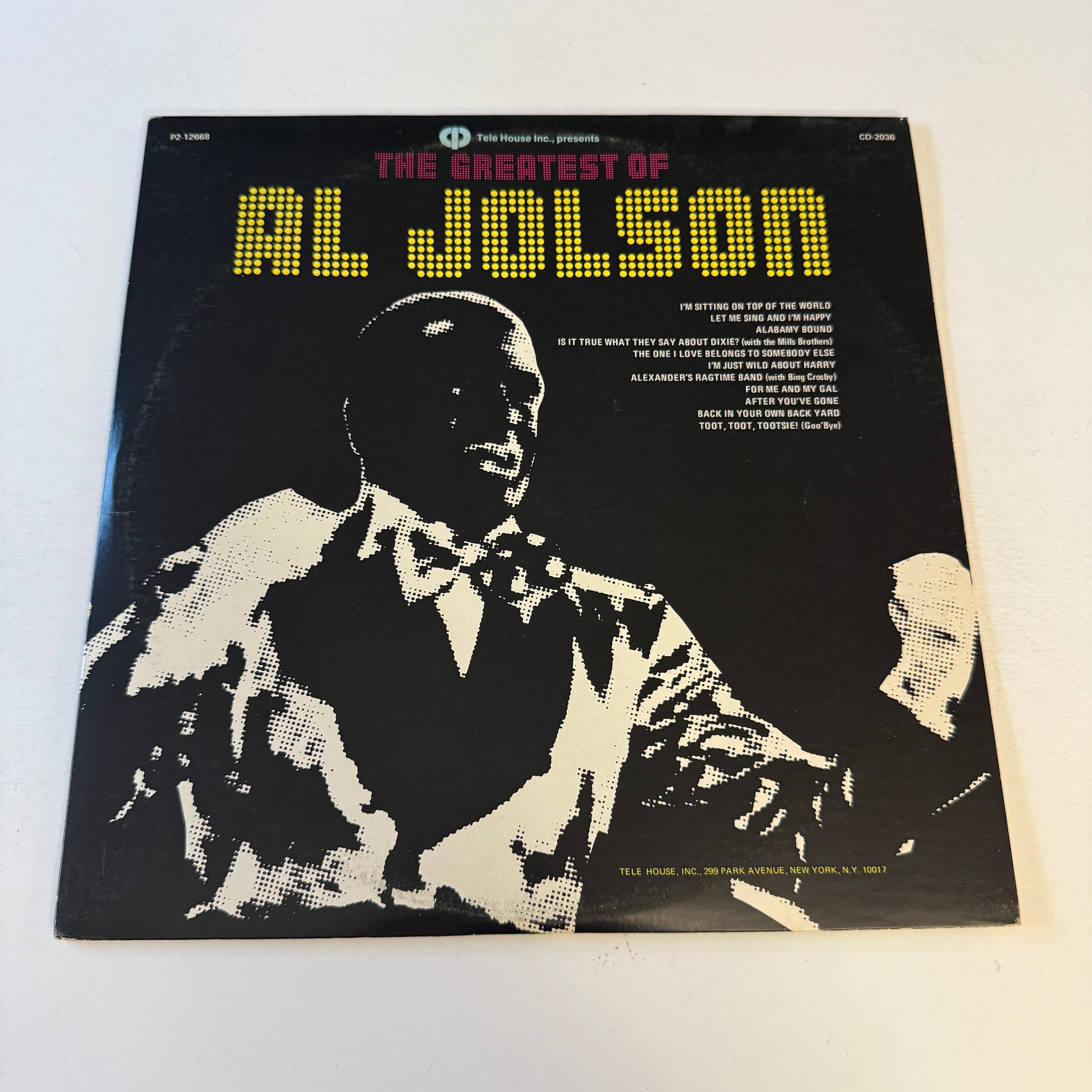 Al Jolson The Greatest Of Al Jolson Used Vinyl 2LP VG+\VG
