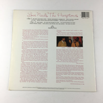 The Harptones Love Needs Used Vinyl LP VG+\VG+ Black