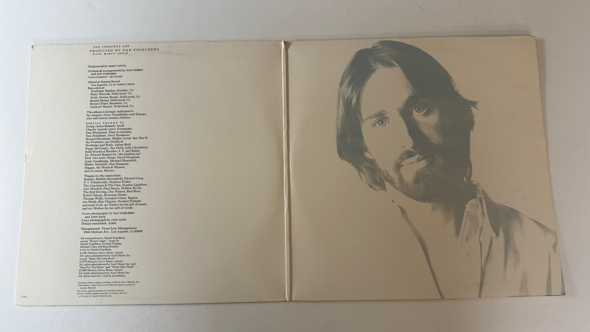 Dan Fogelberg The Innocent Age Used Vinyl 2LP VG+\VG