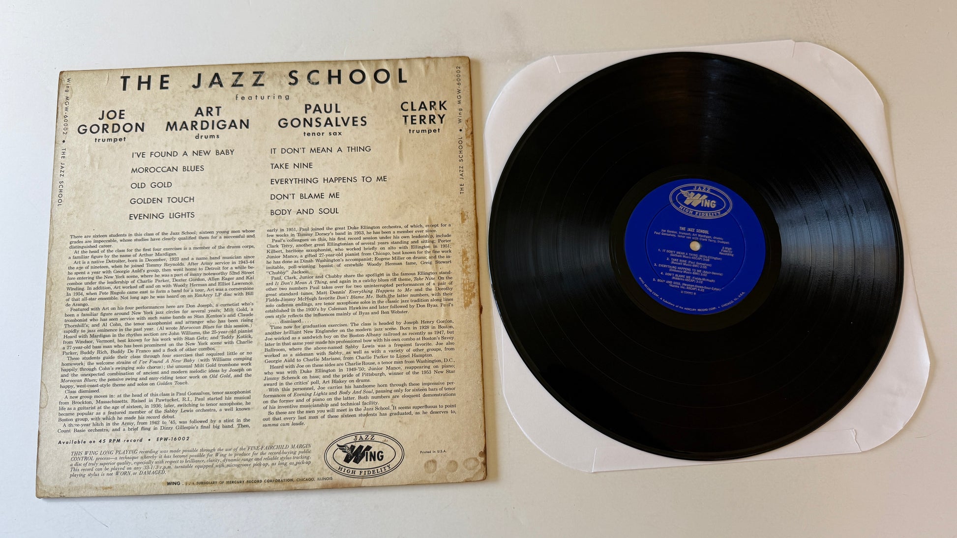 Clark Terry The Jazz School Used Vinyl LP VG\VG+