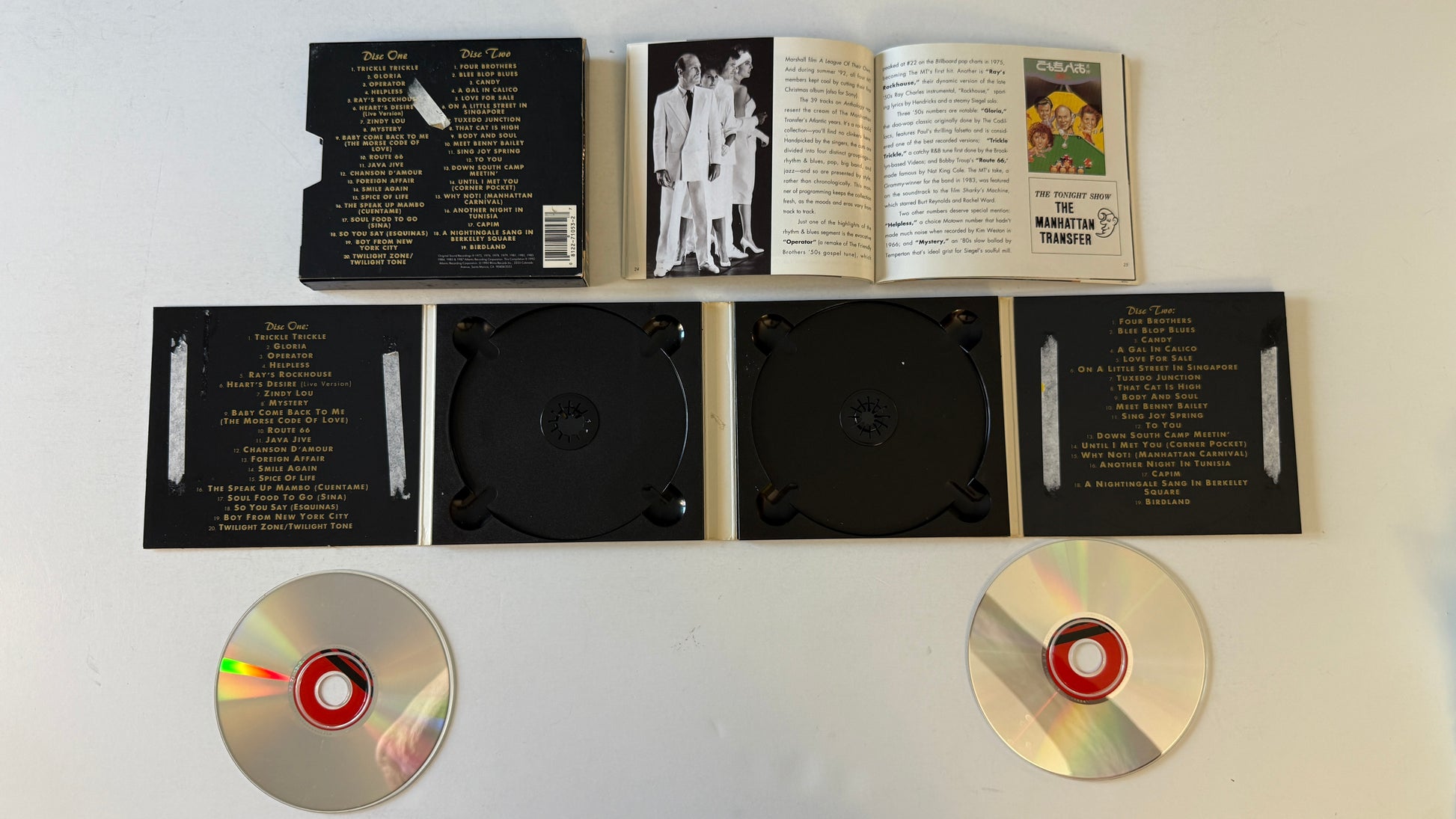 The Manhattan Transfer The Manhattan Transfer Anthology • Down In Birdland Used CD VG+\VG
