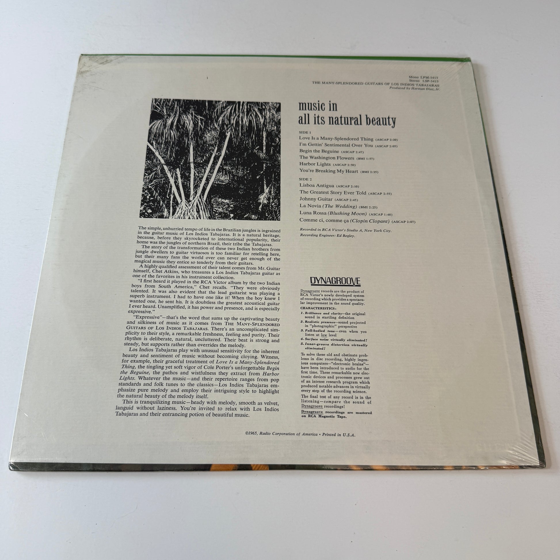 Los Indios Tabajaras The Many-Splendored Guitars Of Los Indios Tabajaras New Vinyl LP M\VG+