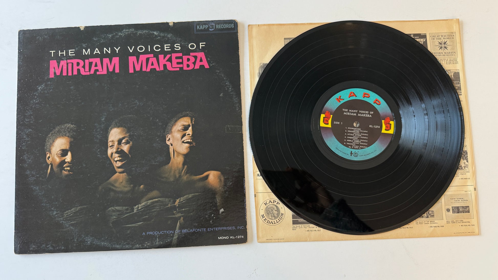 Miriam Makeba The Many Voices Of Miriam Makeba Used Vinyl LP VG+\G+